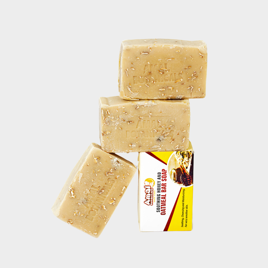 Soothing Honey & Oatmeal Bar Soap (120g) - Amal