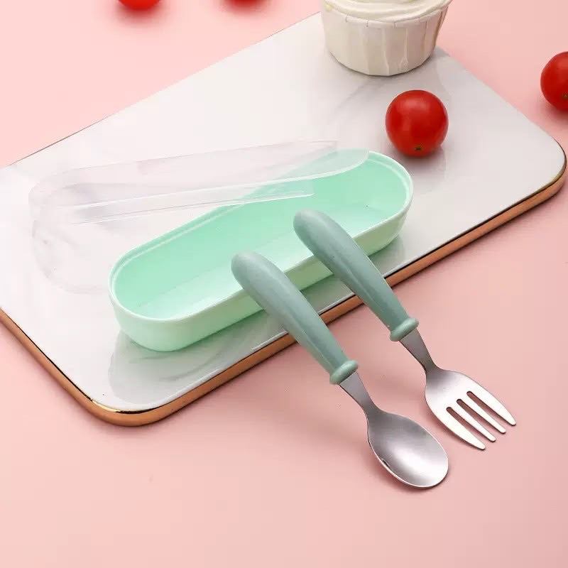 Stainless Steel 2-Piece Baby Cutlery Set